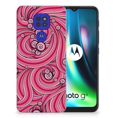 Motorola Moto G9 Play | E7 Plus | Hoesje maken | Swirl Pink