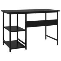 VidaXL Computerbureau 105x50x72 cm mdf en metaal zwart - thumbnail
