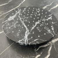 Salenzi Regendouchekop Marble 25 cm Black Marble - thumbnail