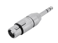 Neutrik NA3FP XLR-adapter XLR-bus - Jackplug male 6,3 mm Stereo Inhoud: 1 stuk(s) - thumbnail