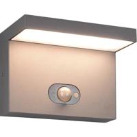 LED Buitenwandlamp 5W - Verstelbare Lichtkleur - Bewegings- en Schemeringsensor - Antraciet Aluminium - thumbnail