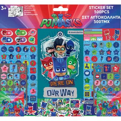 Diakakis stickervellen PJ Masks jongens 39 x 42 cm 18 stuks Diakakis stickervellen PJ Masks jongens 39 x 42 cm 18 stuks