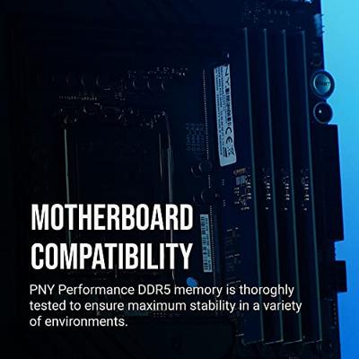 DDR5-geheugen - PNY - PRESTATIES - 8 GB - 4800 MHz - Verlaagd energieverbruik - Verbeterde prestaties