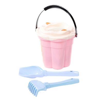 Cavallino safari klassieke emmerset roze, 4dlg.