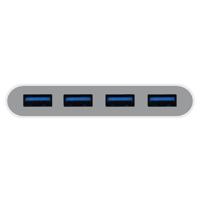 Macally UCHUB4 USB-C naar 4-poorts USB-A hub voor MacBook, MacBook Pro - thumbnail