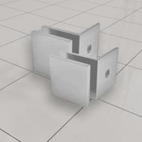 Glaskoppeling Set BWS tbv Inloopdouche Profielloos Chroom - thumbnail