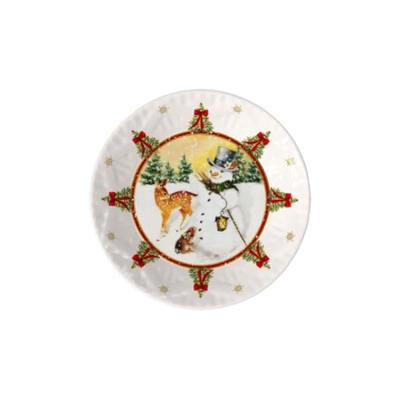 Villeroy & Boch Toy's Fantasy Schaal klein sneeuwman met dieren 17 cm Villeroy & Boch Toy's Fantasy Schaal klein sneeuwman met dieren 17 cm