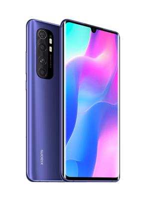 Mi Note 10 Lite Smartphone 6GB 64GB Qualcomm® Snapdragon™ 730G Processor AI Quad Kamera 6.47″ 3D Curved AMOLED Display 5260 mAh typ NFC Lila