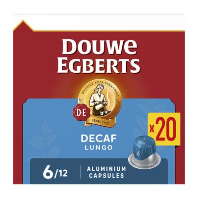 Douwe Egberts Lungo Decaf - 20 koffiecups