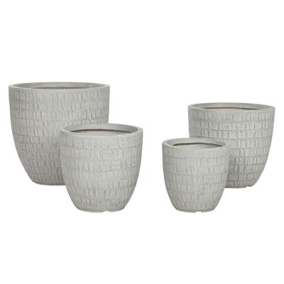 Grondlegger Home ESPRIT Grijs Magnesium 44 x 44 x 43 cm (4 Stuks)