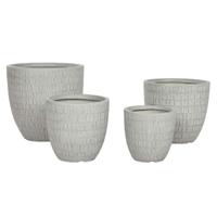 Grondlegger Home ESPRIT Grijs Magnesium 44 x 44 x 43 cm (4 Stuks) - thumbnail