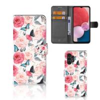 Samsung Galaxy A13 (4G) Hoesje Butterfly Roses - thumbnail