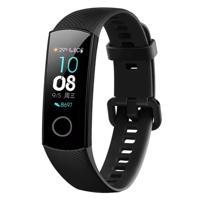 Solid Color Silicone Wrist Strap for Huawei Honor Band 4 (Black) - thumbnail