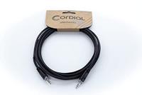 Cordial 14830 Jackplug Audio Aansluitkabel [1x Jackplug male 3,5 mm - 1x Jackplug male 3,5 mm] 3 m Zwart PVC-mantel, Verdraaid - thumbnail