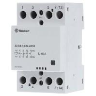 Finder 22.64.0.024.4710 Contactor 3x NO, 1x NC 24 V/DC, 24 V/AC 63 A 1 stuk(s) - thumbnail