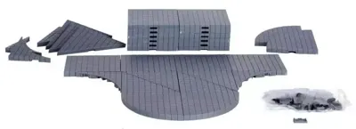 Lemax plaza system (grey, variety) - 32 pcs kerstdorp accessoire 2016