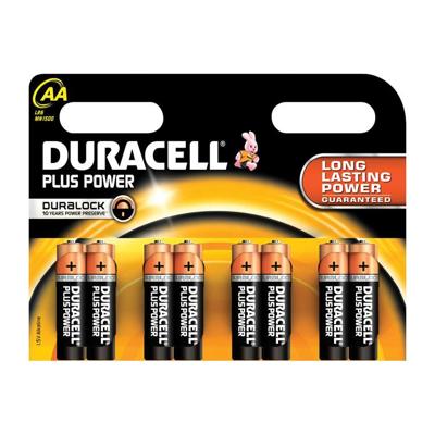 Duracell Plus Power Type AA alkaline batterijen, 8-pack