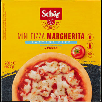 Schar Mini Pizza Margherita Glutenvrij 4 x 70 g bij Jumbo
