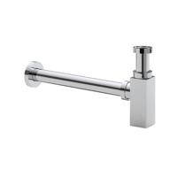 Star Luxe Bekersifon Vierkant 11/4" Chroom Aqua Splash - thumbnail