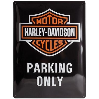 Harley Davidson parking only wandplaat