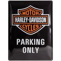 Harley Davidson parking only wandplaat - thumbnail