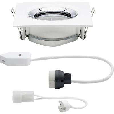 Paulmann Nova Inbouwlamp voor badkamer Halogeen GU10, GU5.3 35 W IP65 Wit (mat), Chroom Paulmann Nova Inbouwlamp voor badkamer Halogeen GU10, GU5.3 35 W IP65 Wit (mat), Chroom
