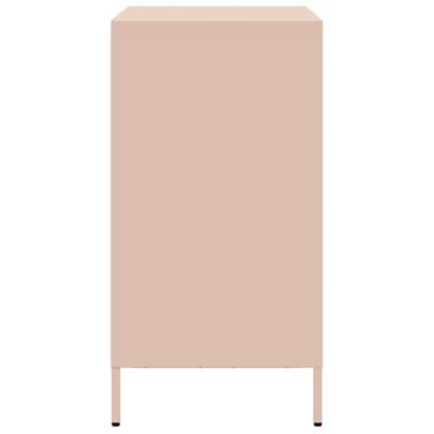 Dressoir 68x39x73,5 cm koudgewalst staal roze