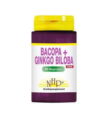NHP Bacopa met ginkgo biloba puur 60 Vegetarische capsules NHP Bacopa met ginkgo biloba puur 60 Vegetarische capsules
