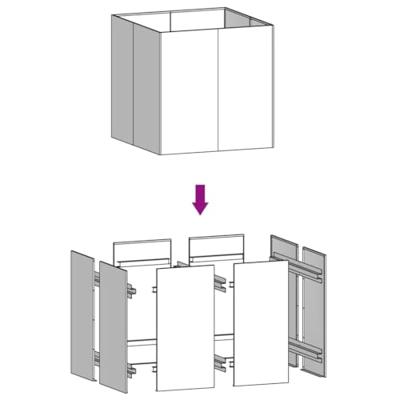 VidaXL Plantenbak 80x80x80 cm cortenstaal