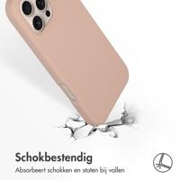 Accezz Liquid Silicone Backcover met MagSafe iPhone 16 Pro Max Telefoonhoesje Roze - thumbnail