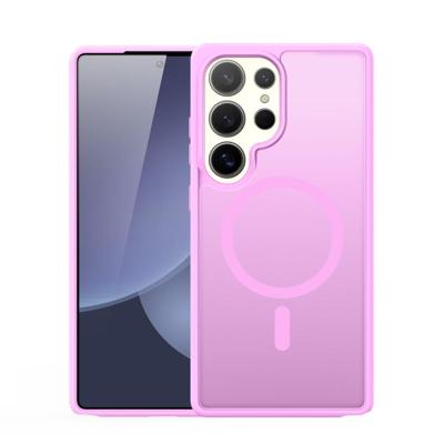 Dux Ducis Yind Samsung Galaxy S25 Ultra hoesje - slanke backcover met MagSafe ondersteuning - Lichtroze Dux Ducis Yind Samsung Galaxy S25 Ultra hoesje - slanke backcover met MagSafe ondersteuning - Lichtroze