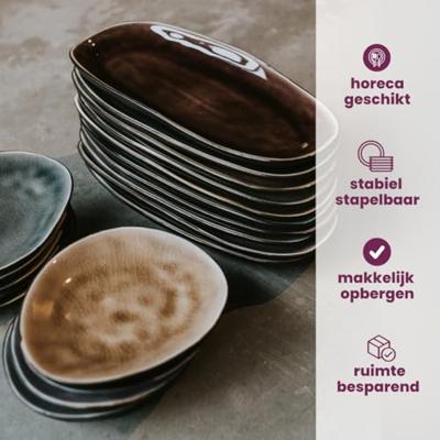 Cosy & Trendy Tapasborden Streetfood 22.5 x 10 cm - 10 Stuks