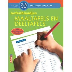 Deltas Oefenblaadjes maaltafels en deeltafels (7-8 Deltas Oefenblaadjes maaltafels en deeltafels (7-8