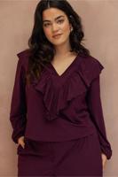 Jezz ruffle top - blackberry - 13367 - thumbnail