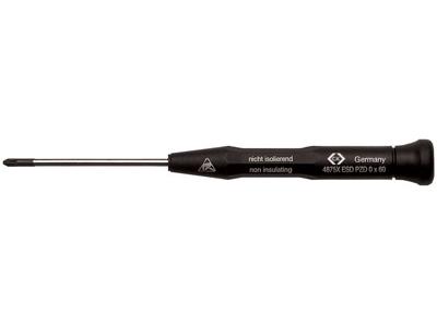 C.K T4875X ESD 1 ESD Kruiskop schroevendraaier PZ 1 Koplengte: 80 mm DIN EN 61340-2