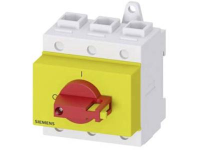 Belastbare scheidingsschakelaar Rood, Geel 3-polig 50 mm² 125 A 690 V/AC Siemens 3LD28300TK13 Belastbare scheidingsschakelaar Rood, Geel 3-polig 50 mm² 125 A 690 V/AC Siemens 3LD28300TK13