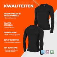 Stanno 446101K Core Baselayer Long Sleeve Shirt Kids - Black - 128 - thumbnail