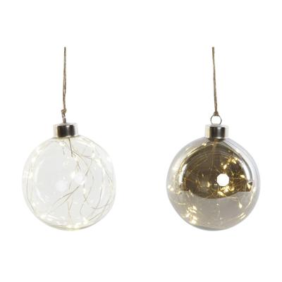 Ophangdecoratie DKD Home Decor Transparant Kristal 10 x 10 x 10 cm (2 Stuks)