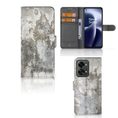 OnePlus Nord 2T | Bookcase | Beton Print OnePlus Nord 2T | Bookcase | Beton Print