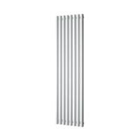 Plieger Designradiator Trento 1086 Watt Middenaansluiting 180x47 cm Zilver Metallic - thumbnail