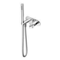 Hotbath Chap inbouw douchethermostaat met handdouche geborsteld nikkel - thumbnail