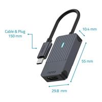 Rapoo USB-C Adapter, USB-C naar HDMI - thumbnail