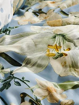 Essenza Essenza Rosalee Dekbedovertrek Iceblue 200x200x220