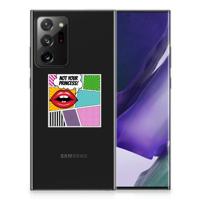 Samsung Galaxy Note20 Ultra Silicone Back Cover Popart Princess - thumbnail