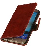 Bookwallet bark rood hoes Samsung Galaxy S6 - thumbnail
