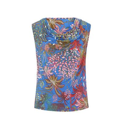 Cassis gebloemde top bleu bic Cassis gebloemde top bleu bic