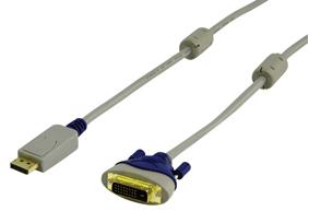 Vergulde displayPort kabel 1.8m