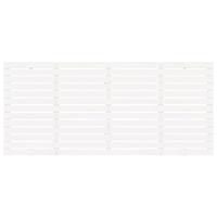 Hoofdbord wandmontage 166x3x91,5 cm massief grenenhout wit - thumbnail