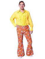 Hippie broek Paisley bruin/oranje - thumbnail