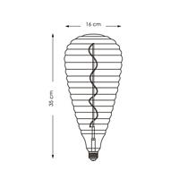 Edison Vintage E27 LED filament lichtbron Hive | Spiraal | Retro LED lamp | 16/16/35cm | Amber | geschikt voor E27 fitting | Dimbaar | 4W 280lm 2700K | warm wit licht - thumbnail